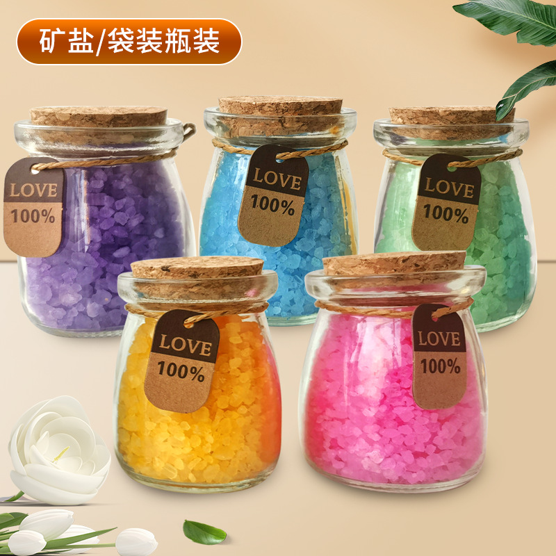 Himalayan rose salt sand wholesale hot compress red salt watercolor salt pink salt foot bath salt sand hot spring bath salt sand