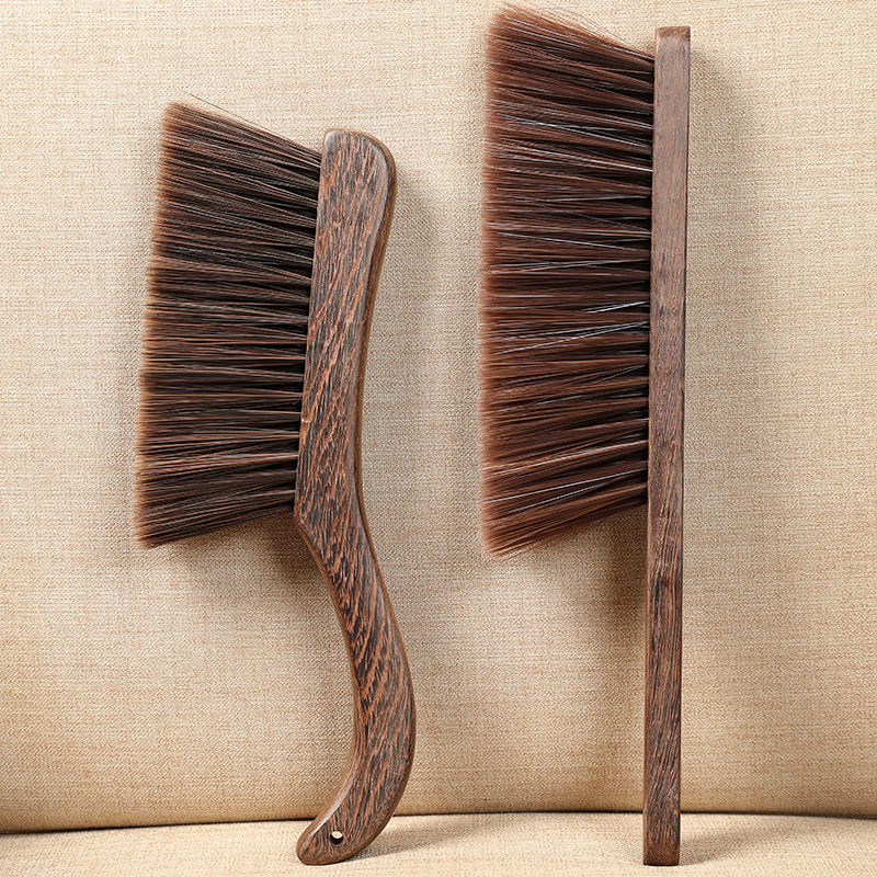 Chicken wing wood bed brush household dust broom long handle soft hair brush bedroom cleaning bed brush artifact Kang broom