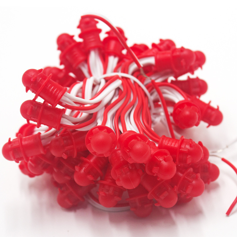 Smd Led Exposed Light String with Plate Perforated Lamp Bead Sign Dot Matrix Outdoor Pure Copper Tin Wrapped Copper Advertising Luminous Characters