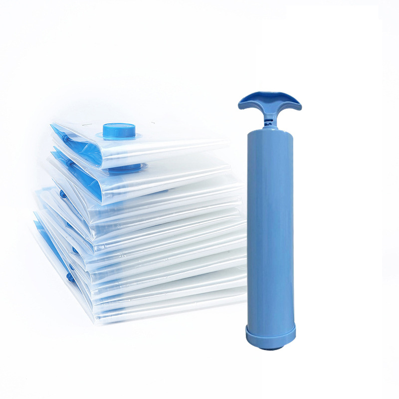 Factory in stock Amazon vacuum compression bag PA transparent clothes quilt vacuum storage bag extra thick suction