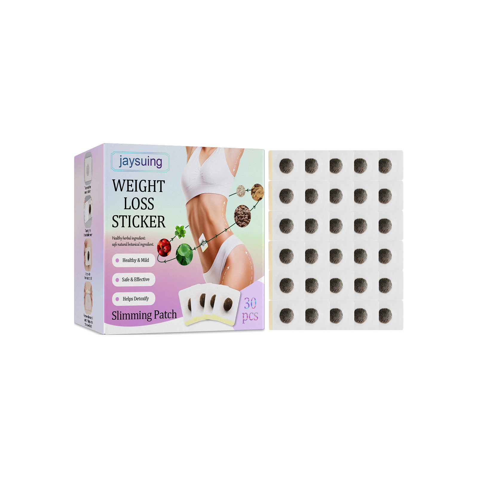 Jaysuing slimming navel patch shaping lazy patch slimming thigh reducing belly belly navel pill patch firming body shaping patch