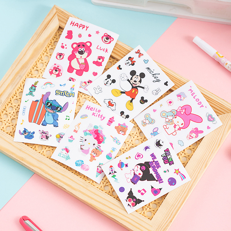 Kapibala Cute Stickers Kulomi Stickers Strawberry Bear Decorative Painting Creative Stickers Sanrio Stickers Wholesale