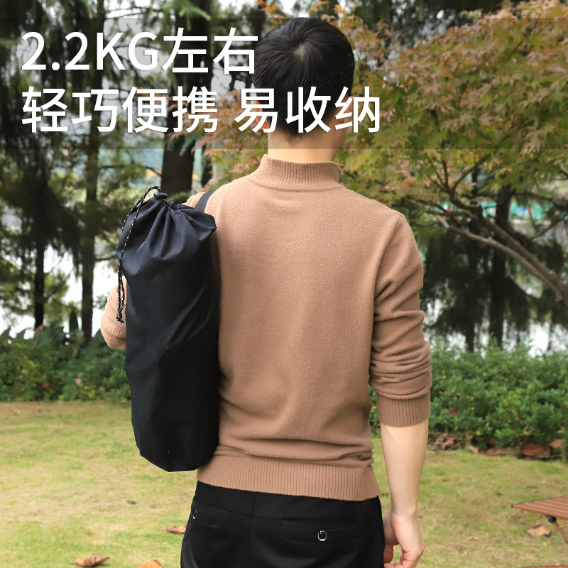 Outdoor Folding Bed Camping Bed Portable Aluminum Alloy Single Accompanying Bed for Lunch Break Beach Camping Simple Camp Bed