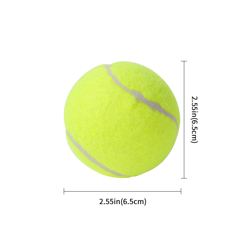 Explosive pet toy tennis yellow bold white tennis rubber training ball pet