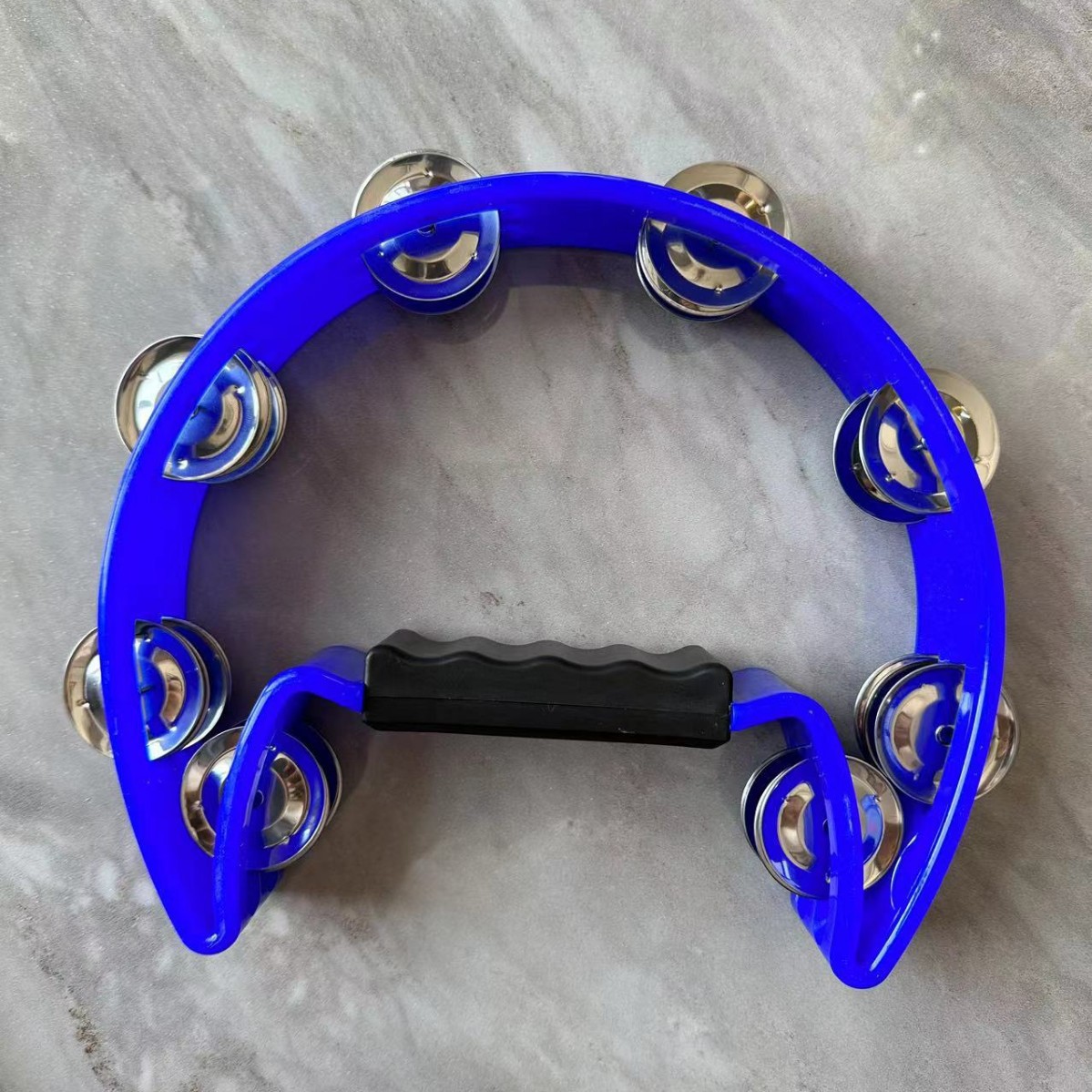 Single Row Flower Bell Ring Rattle Plastic Tambourine Large KTV Rattle Orff Musical Instrument