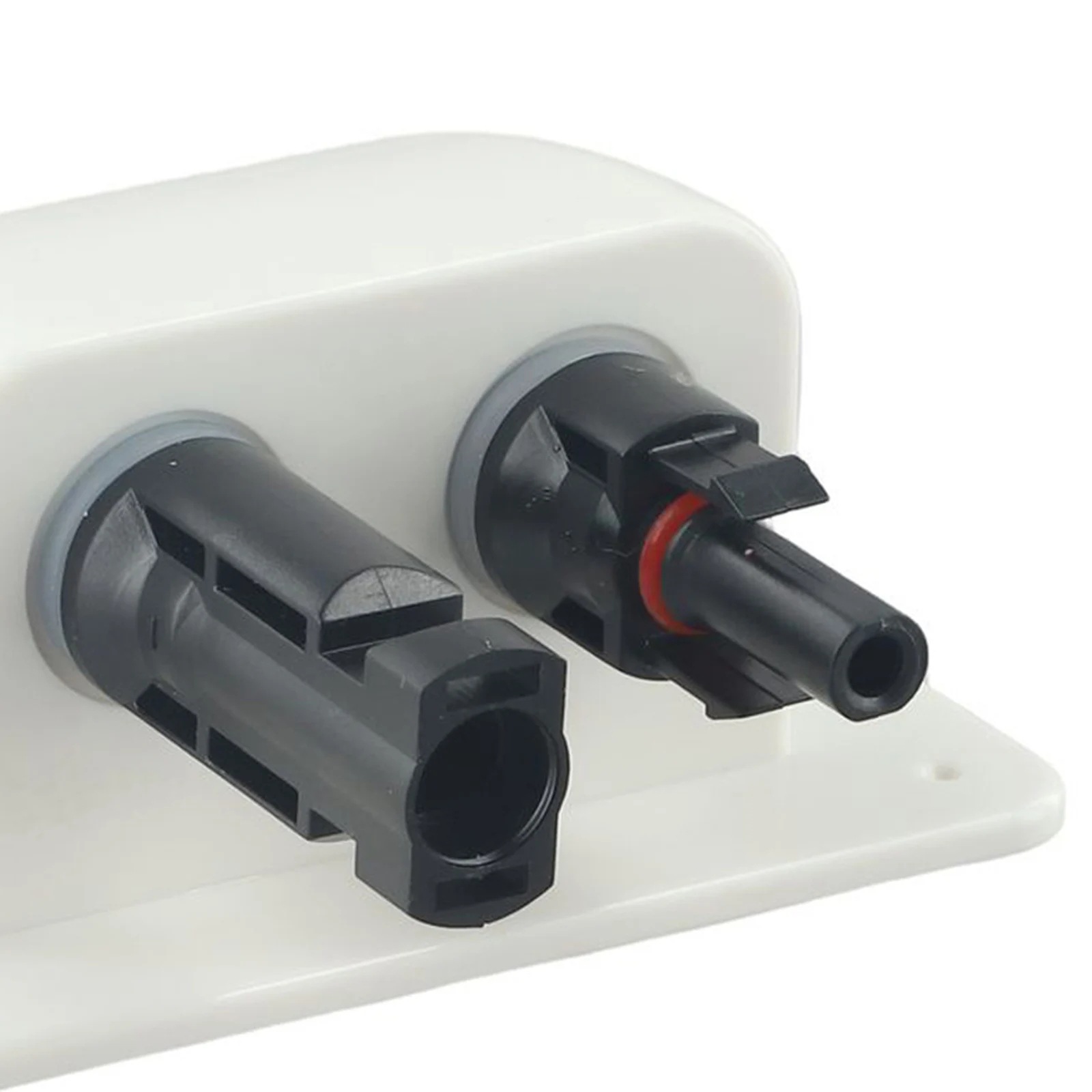 Photovoltaic connector waterproof box double hole ABS photovoltaic RV junction box RV roof waterproof junction box