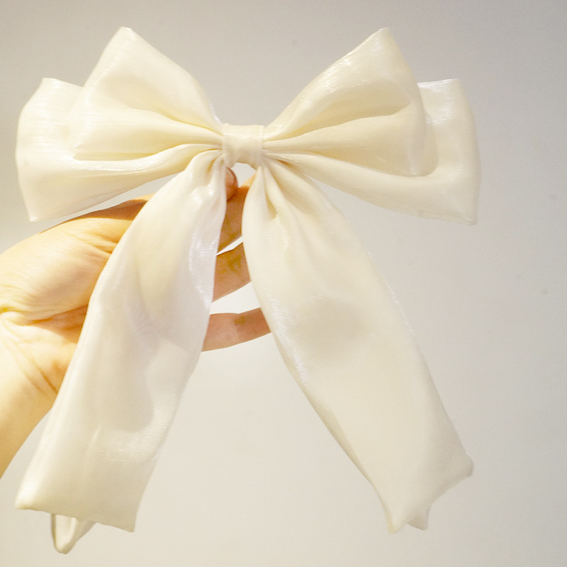 Заколка для волос с сетчатым бантом, перламутровый морской бантик, верхняя заколка, лесной стиль