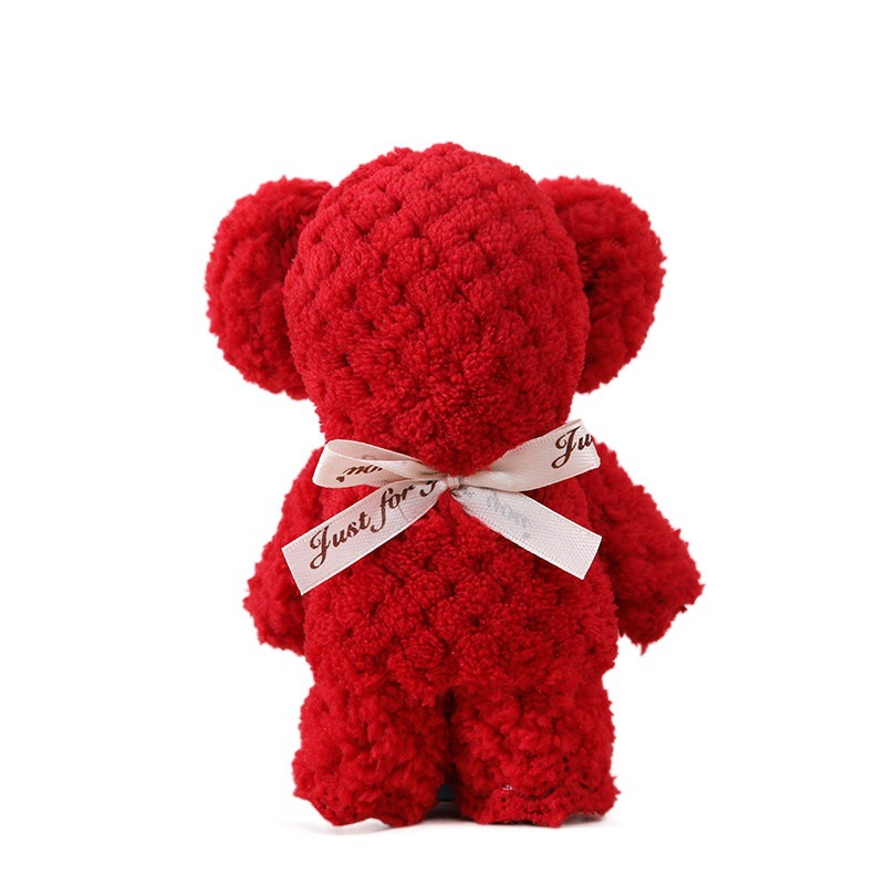 Coral velvet bear towel hand gift gift box wedding celebration shop promotion activity opening gift wholesale advertising gift