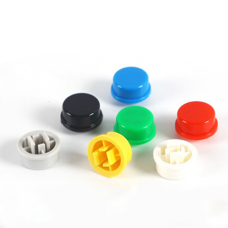 ABS round touch switch key cap A24 button with 12*12*7.3 square touch switch convex flat cap