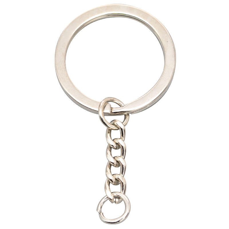 Manufacturer's In-Stock Metal Keychain with Four-Section Chain, Lobster Clasp, Eyelet, DIY Handmade Jewelry Accessories, Metal Accessories