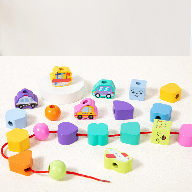 Montessori Bead Box Early Education Teaching Aids Kidsren's Educational Intelligence Five Sets of Columns Matching Color Recognition Concentration Training Toys