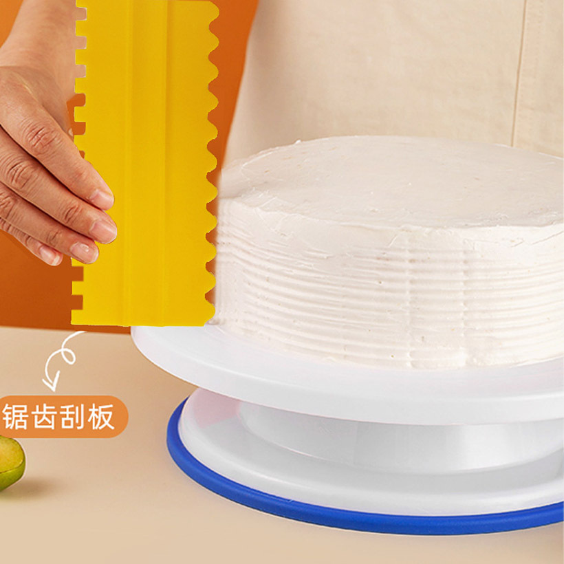 Plastic Scraper 4 Piece Set Cake Contour Comb Scraping Sugar Cake Decorative Square Leveler Contour Scraper