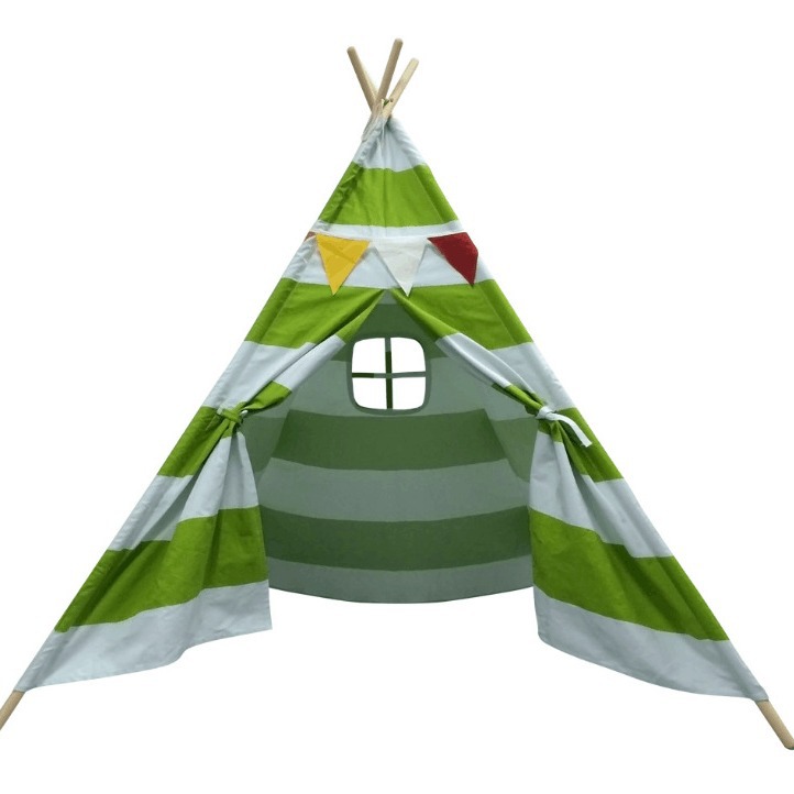 Source Manufacturer Direct Sales Children's Tent Solid Wood Indian Indoor Tent Boys and Girls Play House Privacy Space