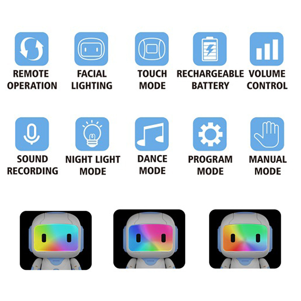 Cross-Border Intelligent Remote Control Robot Parent-Child Interactive Educational Children's Early Education Machine Learning Machine Multi-Functional Toys Wholesale