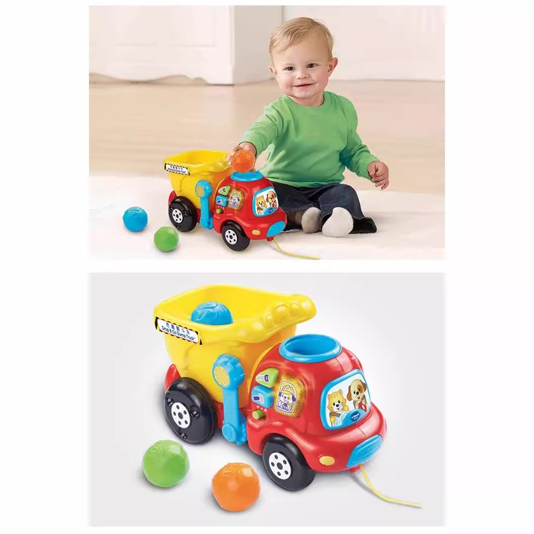 VTech weiyida funny dump truck baby pull toy car Children pull car hand pull car birthday gift