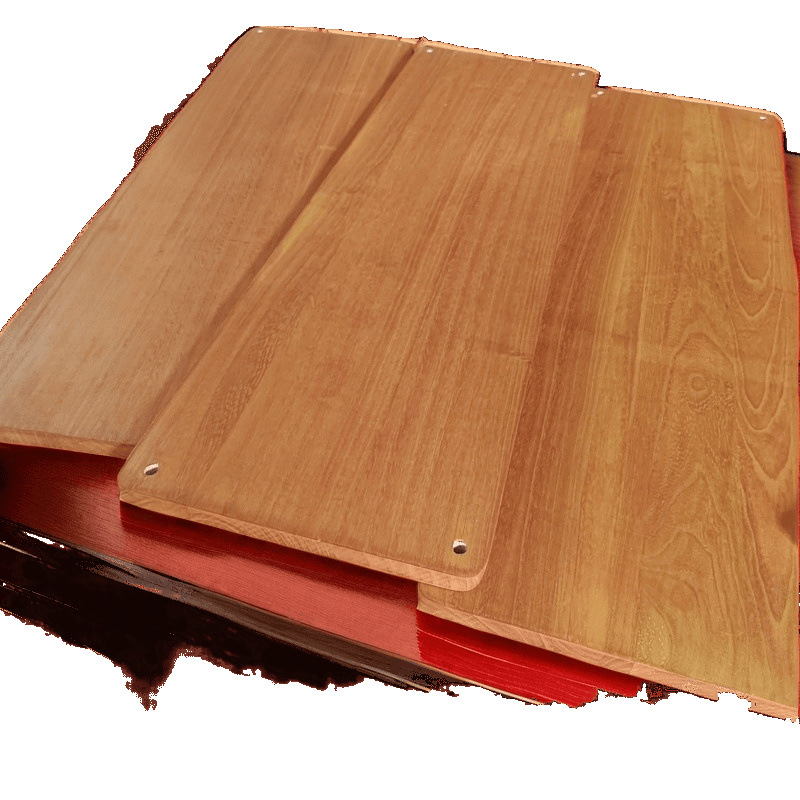 Solid Wood Board Desktop Walnut Color Partition Shelf Internet Celebrity Antique Rectangular Desktop Solid Wood Board Supply Chain