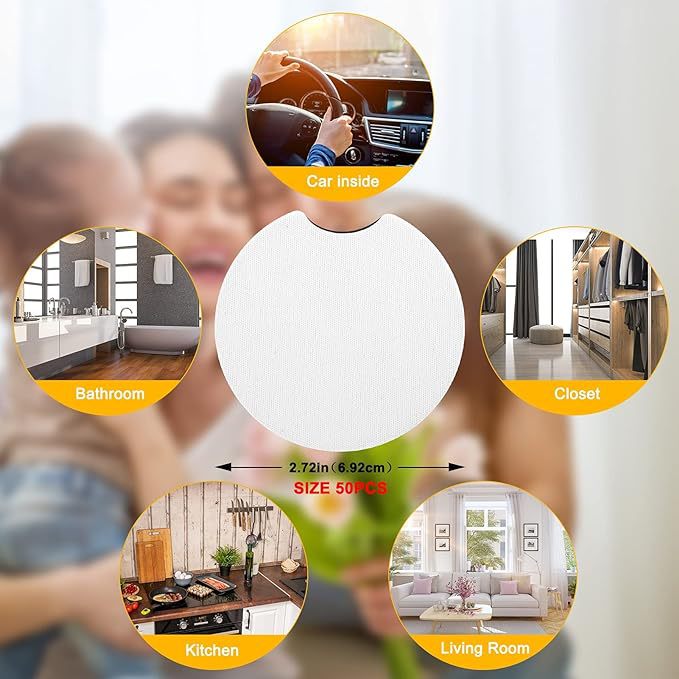 Blank solid color car water coaster diving material coffee embossed printing Car coaster thermal transfer insulation coaster