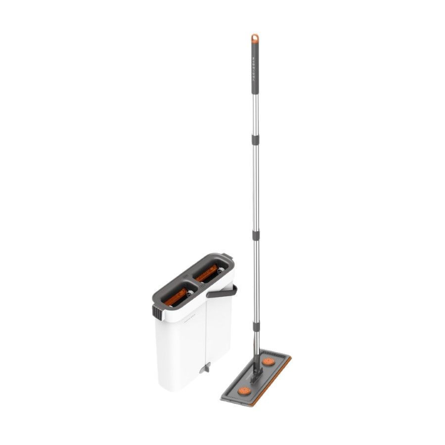 Jiabanshou 2025 New Mop for Home Use, One-Step Clean Mopping Tool, Lazy Flat Mop, Hands-Free Washing, Scratch-Resistant