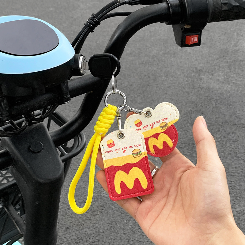 Protective Case for Emma Yadi Cartoon Electric Car Key Battery Car Remote Control NFC Access Card Protective Leather Case