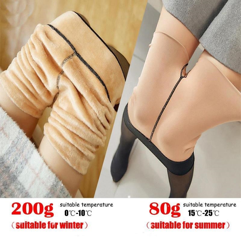 Fleece Panty Warm Winter Tights Thermal Stockings for Women
