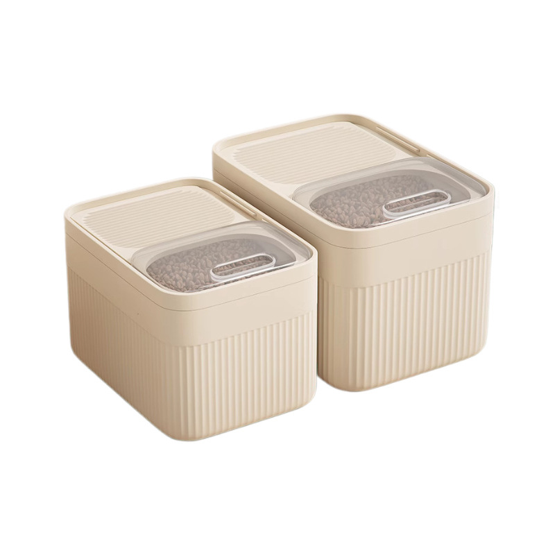 Cat Food Storage Barrel Dog Food Sealed Barrel Moisture-proof Pet 20kg Grain Storage Barrel Snack Storage Box Grain Frozen Dry Grain Barrel