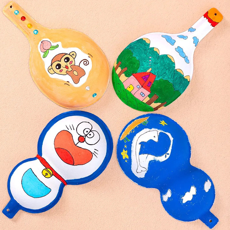 Halloween Children diy mask white hand painted pulp mask children painting face white embryo painted color mask wholesale