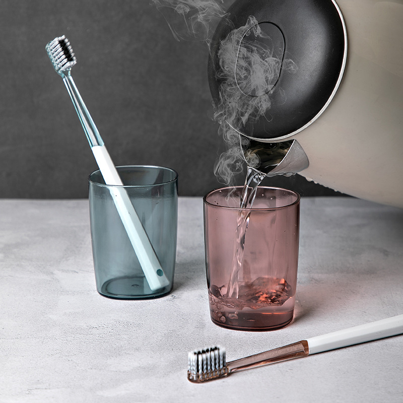 Toothbrush Holder Set, Punch-Free Wall-Mounted Toothpaste Squeezer, Brushing Teeth, Mouthwash Cup, Bathroom Storage Box, Storage Rack