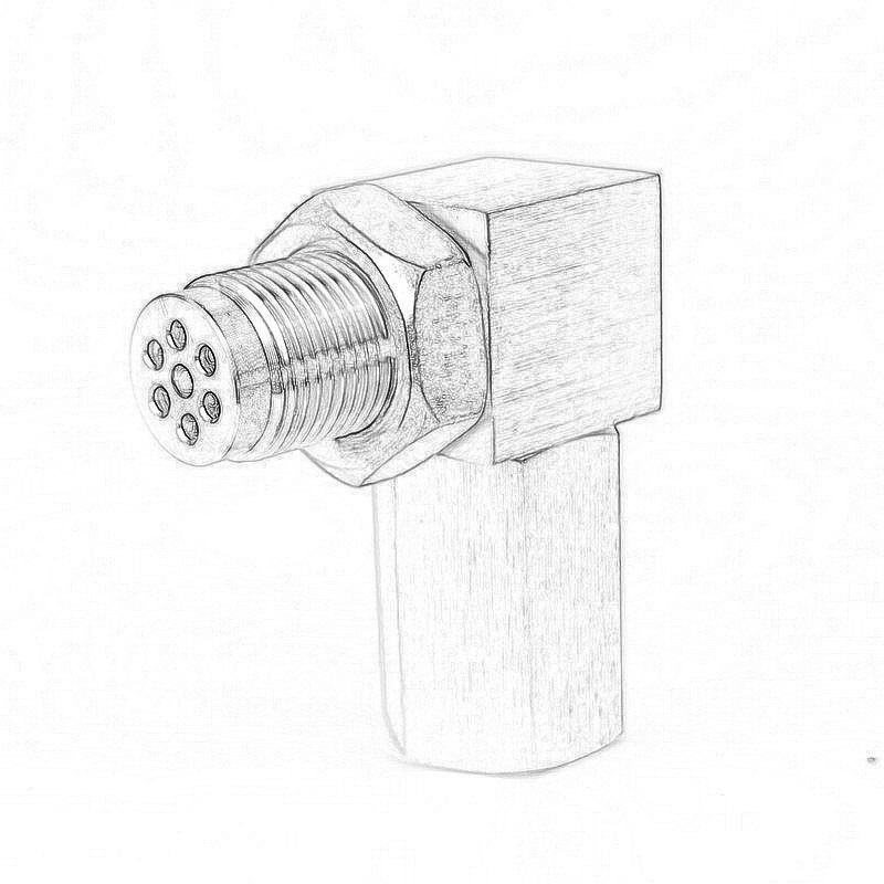 Популярные автомобильные модификационные аксессуары универсальный удлинительный адаптер соединитель датчика кислорода 90 градусов M18X1.5