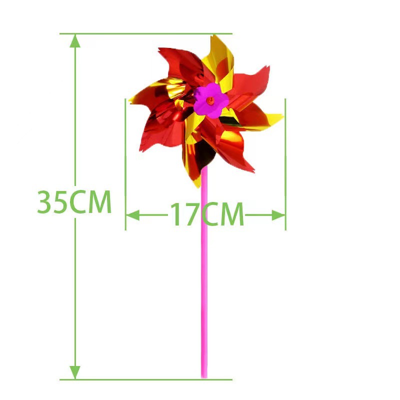 Single Flower Small Thin Slice Pinwheel Multicolored DIY Street Stall Scan Code Small Gift Toy Kindergarten Decoration