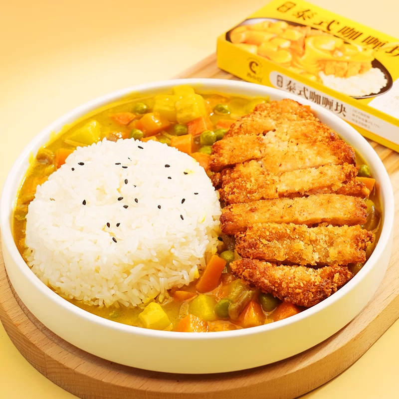 Western Adzuki Bean Thai Curry Block Coconut Flavor Rich Household Original Curry Sauce Mixed with Rice Cooking Bag Convenient and Instant Seasoning