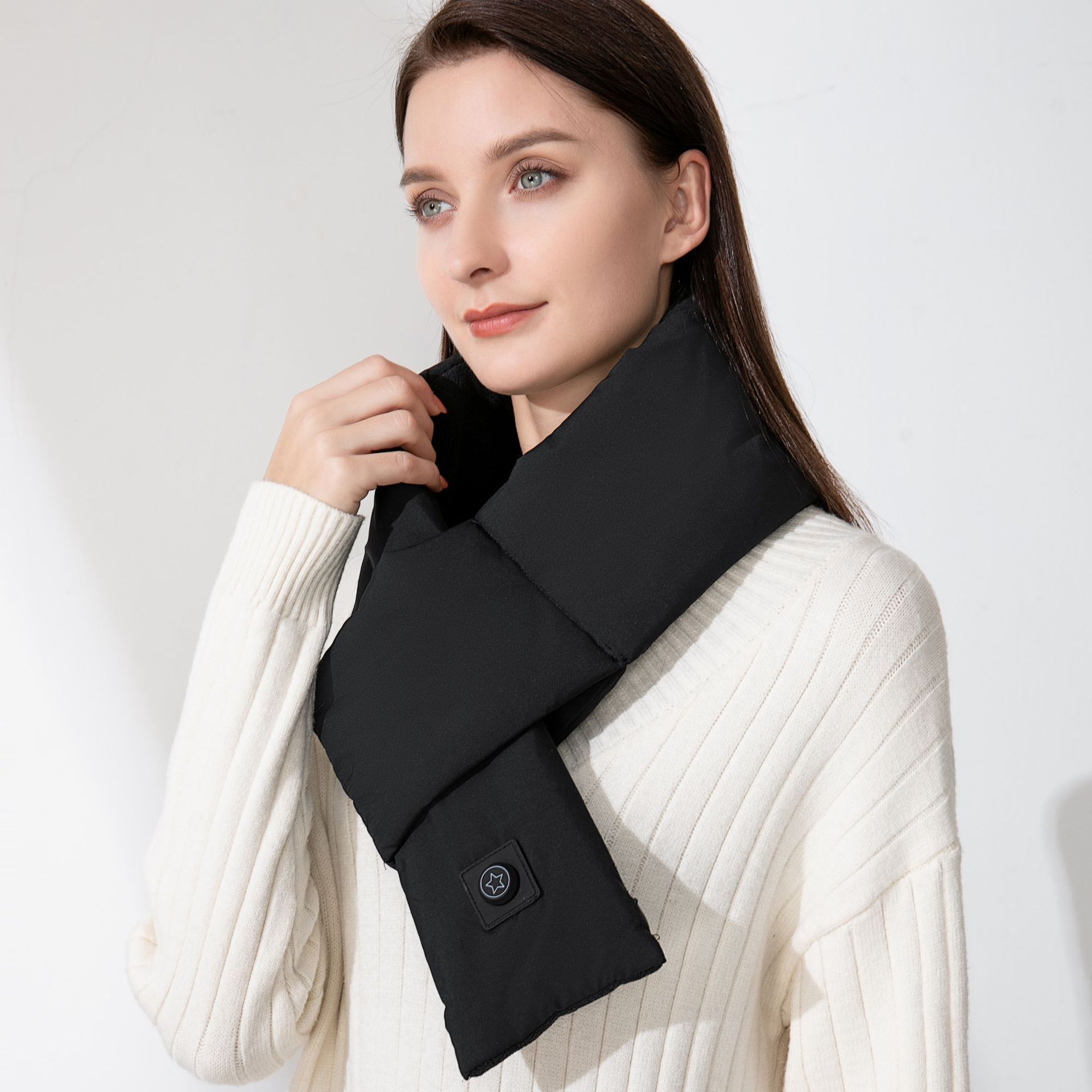 New electric heating scarf intelligent heating scarf heating massage shawl hot compress neck circumference warm neck protection one-piece delivery