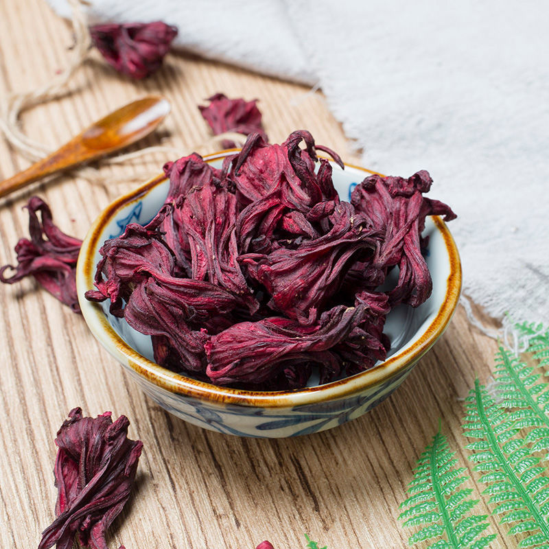 Free Shipping: Yunnan Roselle Tea, Roselle Dried Sour Plum Soup Ingredients, Sulfur-Free New Tea L
