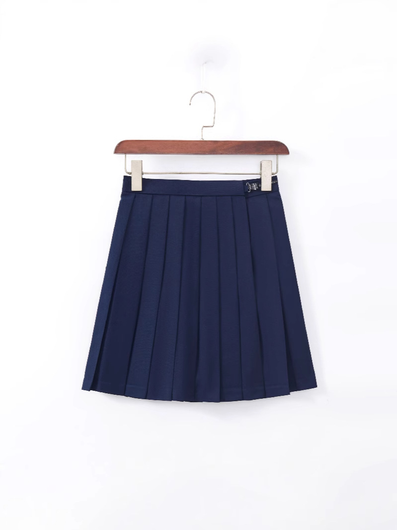 Blue collar white three jk uniform full sailor suit jk suit jk skirt genuine proofreading pleated skirt skirt