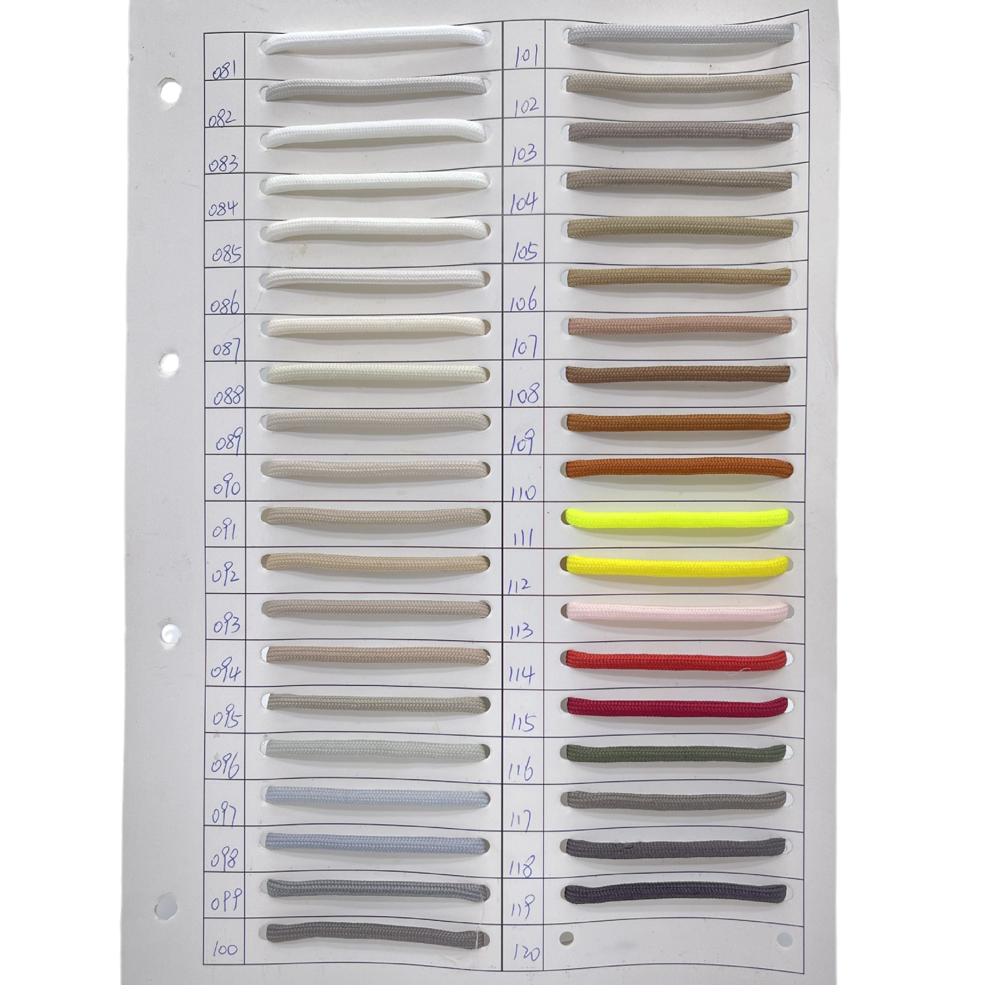 5mm Round Shoelaces, Waistband Cords, Drawstrings for Sweatpants and Sweatshirts, Polyester Low-Stretch 32-Strand Densely Woven