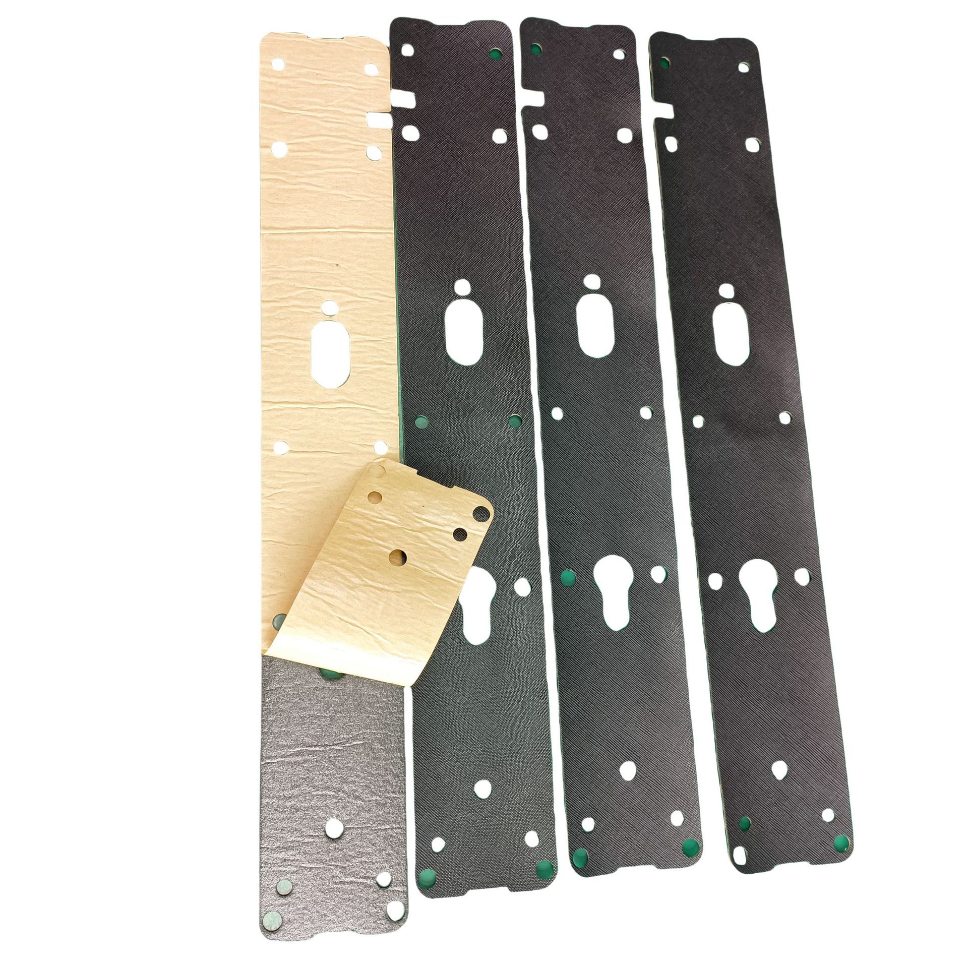 Leather Sealing Pad Smart Door Lock Anti-Slip Pad Anti-Theft Fingerprint Password Lock Sealing Pad Wear-Resistant Shock-Absorbing Leather Pad