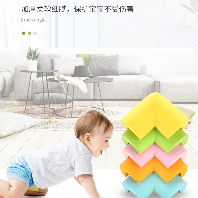 Manufacturer Wholesale L-Shaped Thickeneded Sticker-Free Anti-Collision Corner Kids Safety Protection Corner Thickeneded and Widened Sticker-Free Table Corner