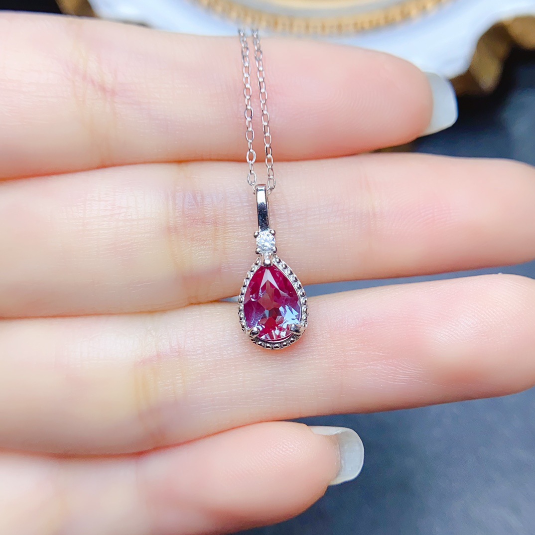 Новая бижутерия, подвеска Александра, серебро S925, инкрустированный основной камень 6*8мм, женские украшения, оптовая продажа