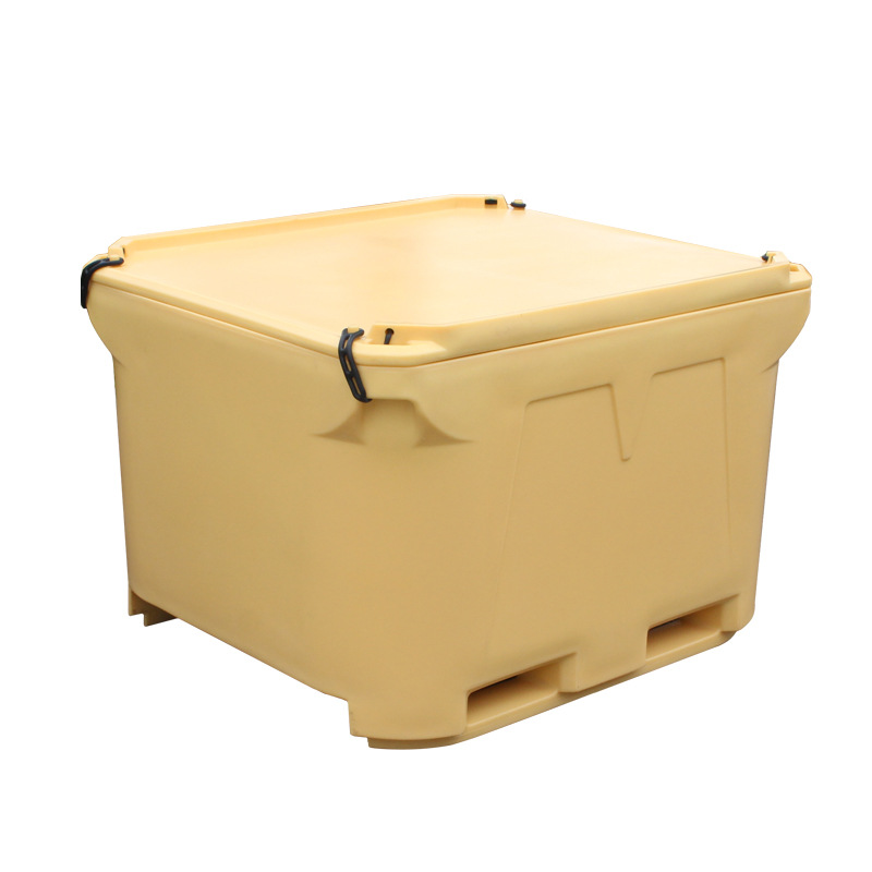 Fishing Boat Seafood Aquatic Product Insulation Barrel Double-Layer Cold Chain Large Capacity 700L Fishery Seafood Rotational Molding Insulation Box Transportation