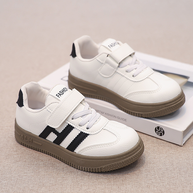 Girls' sneaker 2024 Spring and Autumn New Children's Soft Sole Board Shoes Breathable Boys' De Training Shoes Baby Forrest Gump Shoes