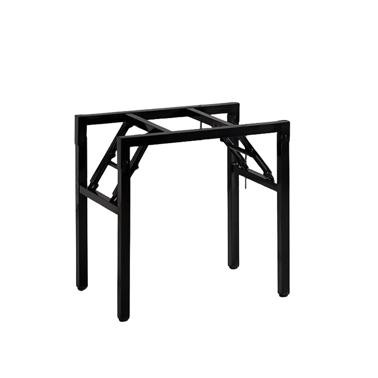 Spring Table Frame White Table Legs Single-Layer Bracket Black Table Legs Double-Layer Foldable Desk Simple Foldable Table Frame