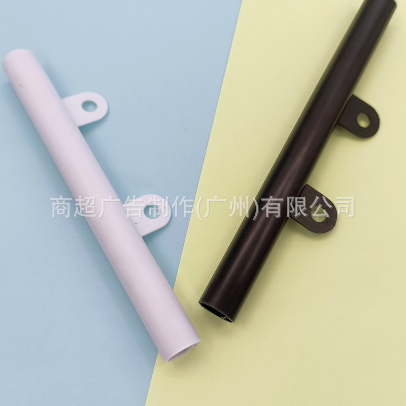 in stock PVC Thickened Black Round Poster Flagpole Hanging Shaft Calendar Animation Photo Advertising Hanging Shaft