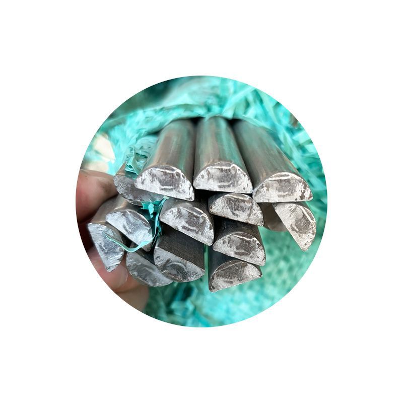 Stainless Steel Special-Shaped Material, Fixed Ruler Cutting, Various Specifications, Solid Semi-Circular Steel Bars, Semi-Circular Solid Rods