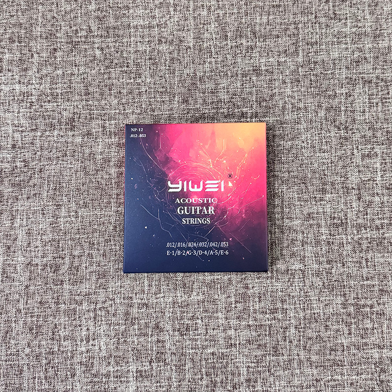 Yiwei Folk Guitar Strings Brass Guitar Strings Set of Six Musical Instrument Accessories