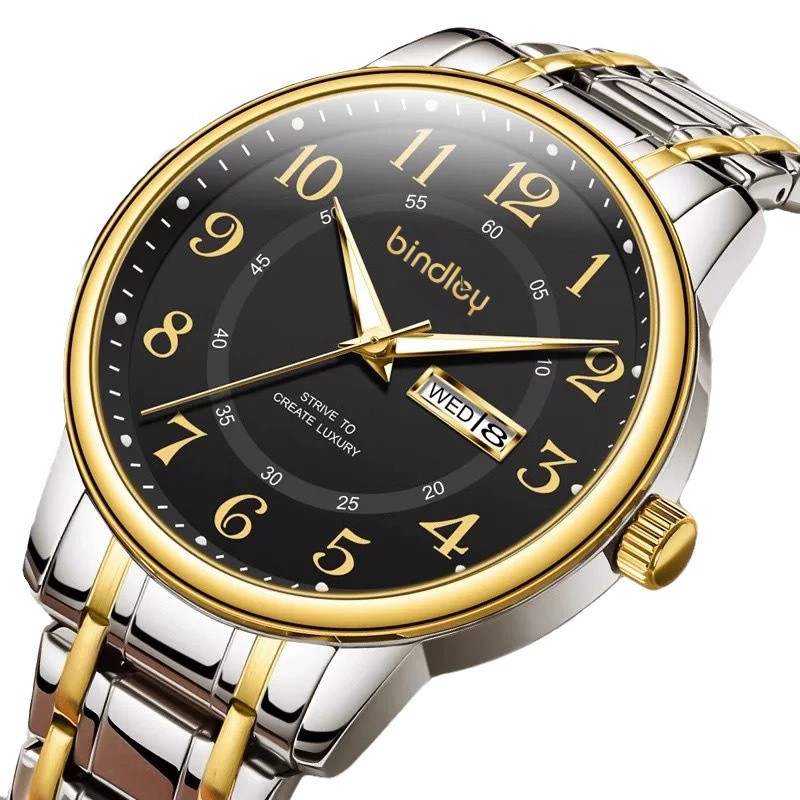 2025 New Men's Watch Advanced Sense Digital Old Man Watch Automatic Movement Double Calendar Quartz
