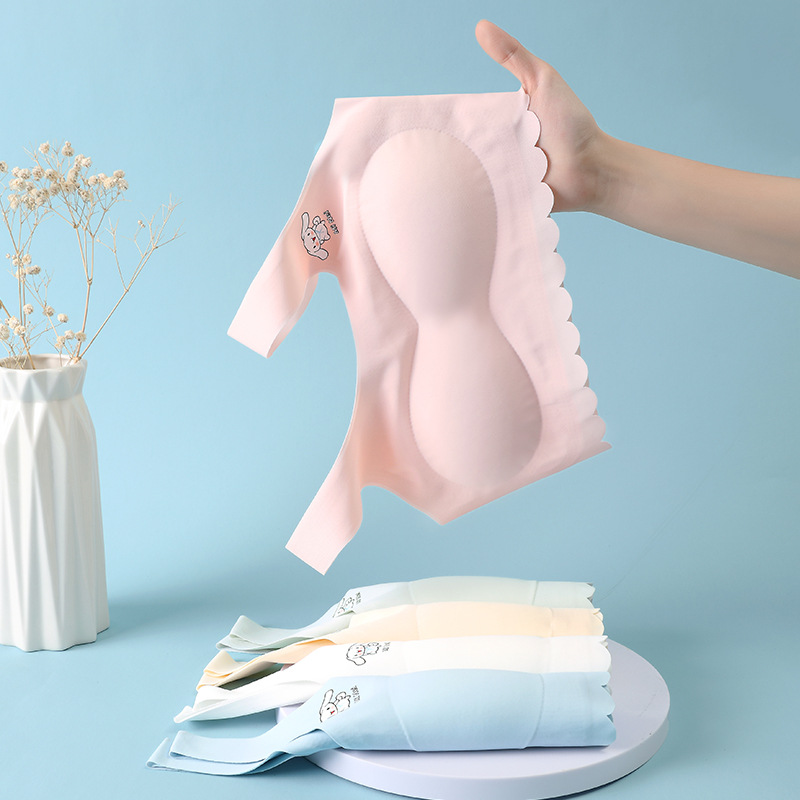 Summer Internet Hot Style Seamless Girls' Underwear Little Girls' Underwear Junior High School Students Primary School Students Development Period Vest