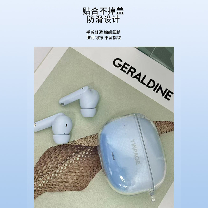 Suitable for Inbecky Real1pro Headphone Protective Cover All-inclusive Anti-hand Sliding Wear-resistant Headphone Cover Headphone Bin Protective Case