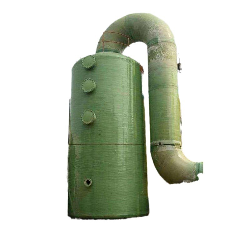 Fiberglass Spray Tower Equipment Waste Gas Industrial Dust Removal Smoke Dust Storage Absorption Deodorization Purification Rotary Flow Tower
