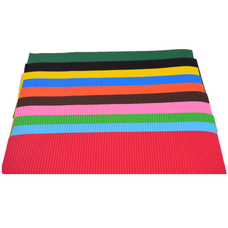 A4 Color Corrugated Paper Children's Hand Folding Paper A4 Handmade Paper Color Handmade Material DIY Wave Paper