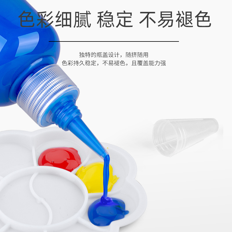 Acrylic Paint 100ml Kidsren's Painting DIY Waterproof Plaster Doll Paint Watercolor Gouache Acrylic Paint Set