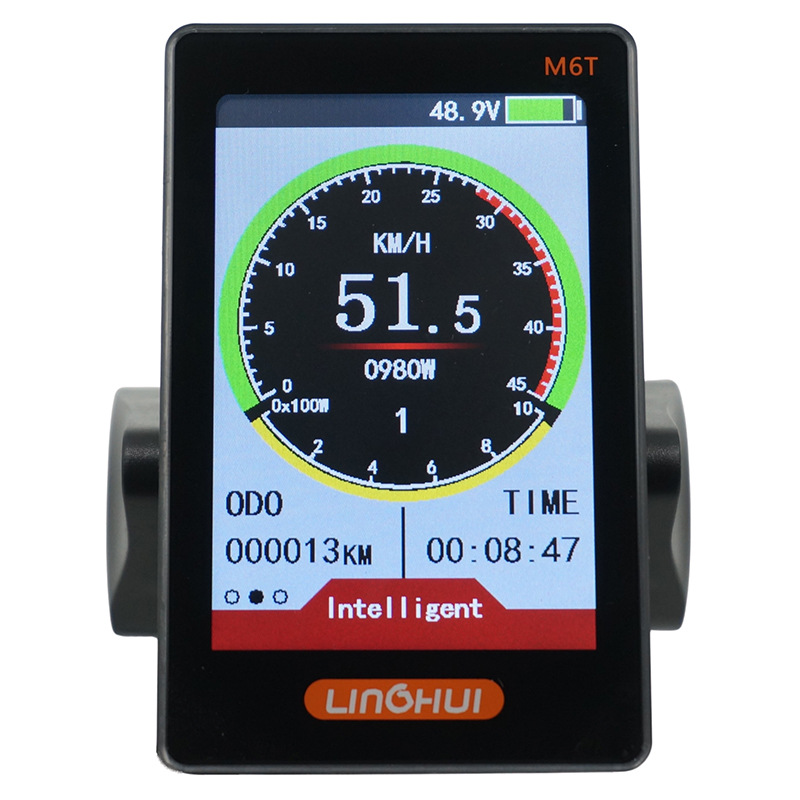 Lcd with USB Charging Lcd Screen Lithium Battery Two-Wheel Electric Vehicle Mountain Bike Instrument Display Digital Display